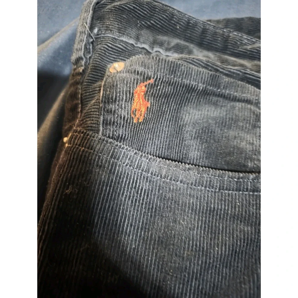 Polo Ralph Lauren Navy Blue Corduroy Stretch Classic Fit Pants 58BX32 NWOT